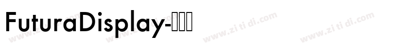 FuturaDisplay字体转换