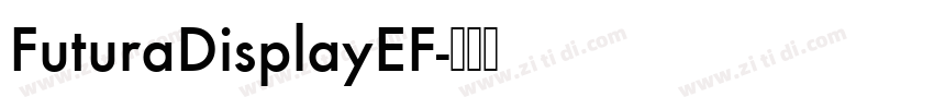 FuturaDisplayEF字体转换