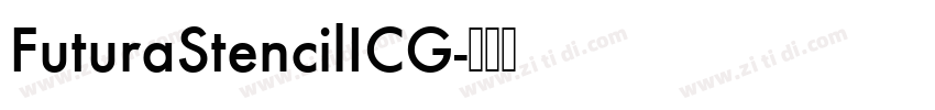 FuturaStencilICG字体转换