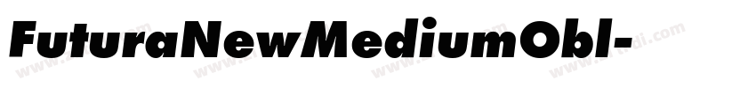 FuturaNewMediumObl字体转换