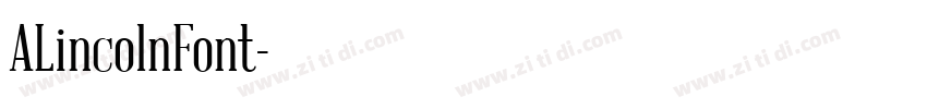 ALincolnFont字体转换