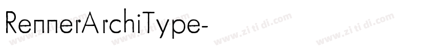 RennerArchiType字体转换