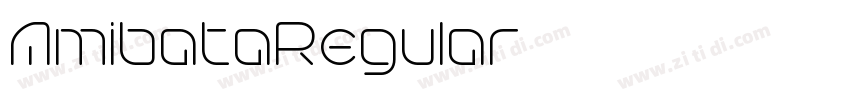 AmibataRegular字体转换