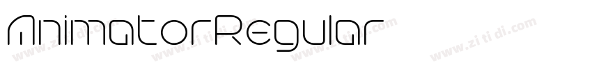 AnimatorRegular字体转换 AnimatorRegular字体转换