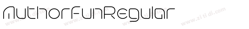 AuthorfunRegular字体转换 AuthorfunRegular字体转换