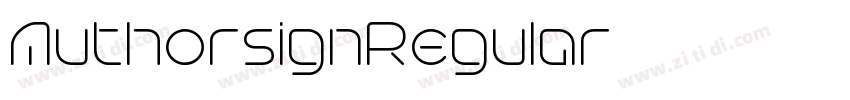 AuthorsignRegular字体转换
