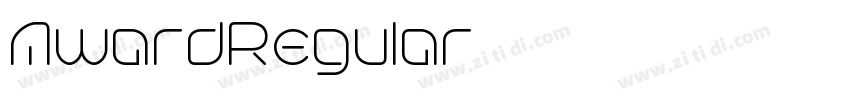 AwardRegular字体转换 AwardRegular字体转换
