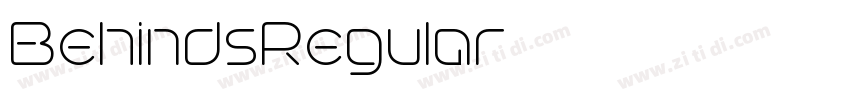 BehindsRegular字体转换 BehindsRegular字体转换
