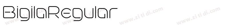 BigilaRegular字体转换 BigilaRegular字体转换