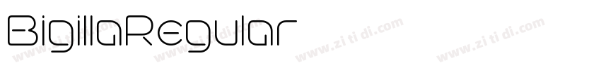 BigillaRegular字体转换 BigillaRegular字体转换
