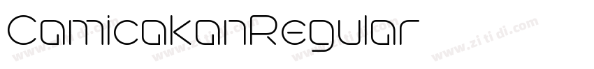 CamicakanRegular字体转换 CamicakanRegular字体转换