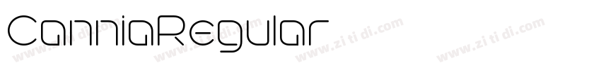 CanniaRegular字体转换 CanniaRegular字体转换