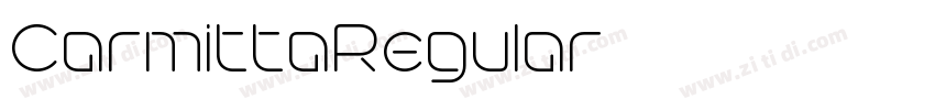 CarmittaRegular字体转换
