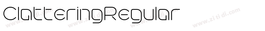 ClatteringRegular字体转换