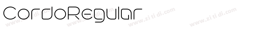 CordoRegular字体转换 CordoRegular字体转换