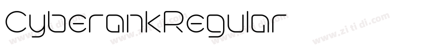 CyberankRegular字体转换