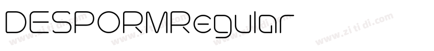 DESPORMRegular字体转换
