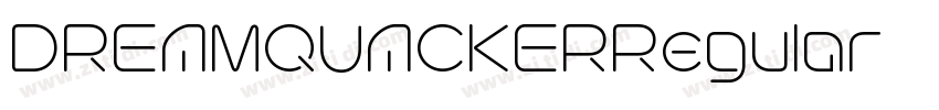 DREAMQUACKERRegular字体转换 DREAMQUACKERRegular字体转换