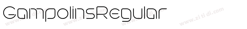 GampolinsRegular字体转换 GampolinsRegular字体转换