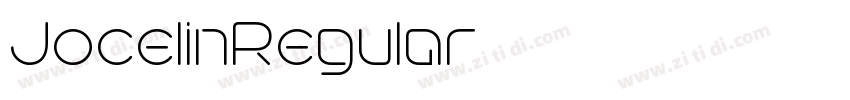 JocelinRegular字体转换
