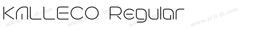 KALLECO-Regular字体转换 KALLECO-Regular字体转换