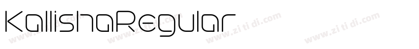 KallishaRegular字体转换