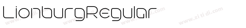 LionburgRegular字体转换 LionburgRegular字体转换