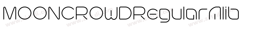 MOONCROWDRegularAlib字体转换 MOONCROWDRegularAlib字体转换