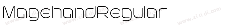 MagehandRegular字体转换 MagehandRegular字体转换