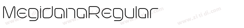 MegidanaRegular字体转换 MegidanaRegular字体转换