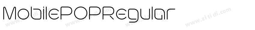 MobilePOPRegular字体转换