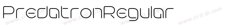 PredatronRegular字体转换