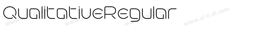 QualitativeRegular字体转换 QualitativeRegular字体转换