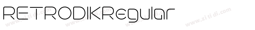 RETRODIKRegular字体转换 RETRODIKRegular字体转换
