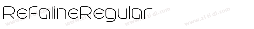 RefalineRegular字体转换 RefalineRegular字体转换