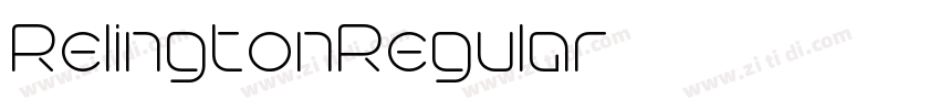 RelingtonRegular字体转换