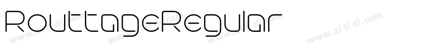 RouttageRegular字体转换 RouttageRegular字体转换