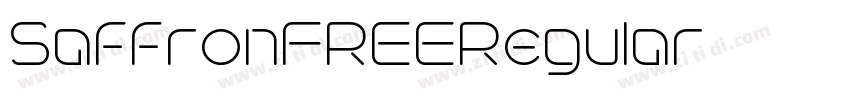SaffronFREERegular字体转换