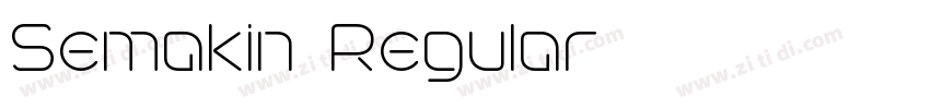 Semakin-Regular字体转换 Semakin-Regular字体转换