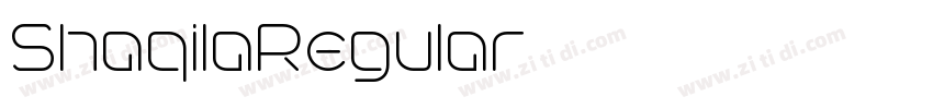 ShaqilaRegular字体转换 ShaqilaRegular字体转换