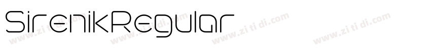 SirenikRegular字体转换 SirenikRegular字体转换