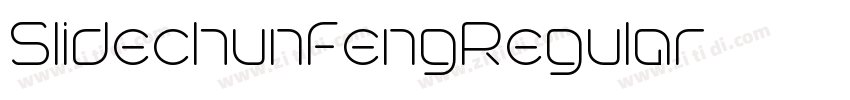 SlidechunfengRegular字体转换