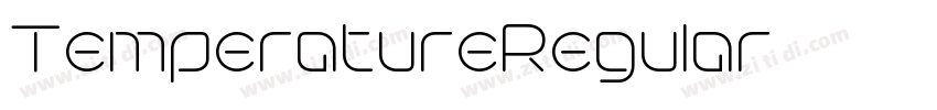 TemperatureRegular字体转换