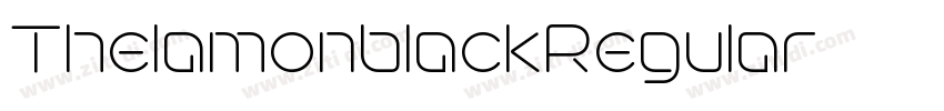 ThelamonblackRegular字体转换 ThelamonblackRegular字体转换