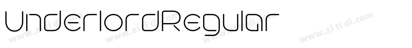 UnderlordRegular字体转换 UnderlordRegular字体转换
