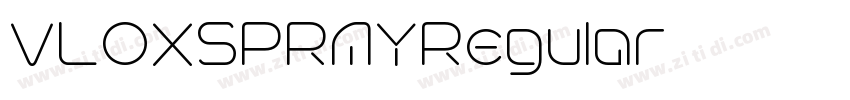 VLOXSPRAYRegular字体转换