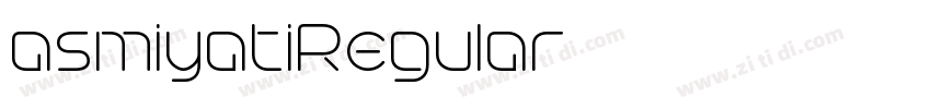asmiyatiRegular字体转换 asmiyatiRegular字体转换