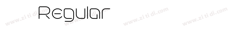 时尚粗黑Regular字体转换