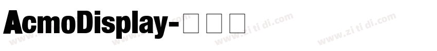 AcmoDisplay字体转换 AcmoDisplay字体转换