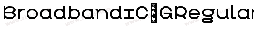 BroadbandiC】GRegular字体转换